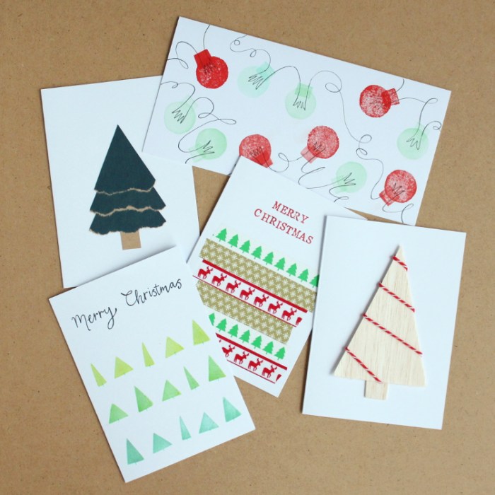 Easy diy christmas cards