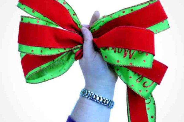 Christmas tree bows diy