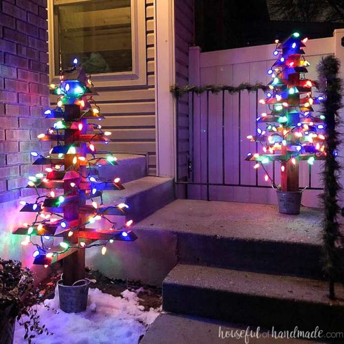 Diy outdoor christmas tree