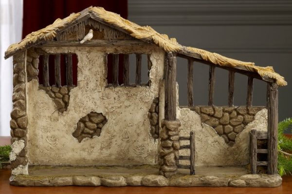 Diy christmas nativity stable